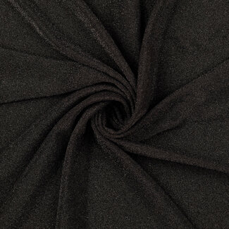 De Stoffenkamer FEEST - Tricot glitter all black