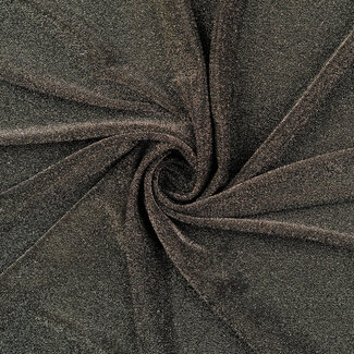 De Stoffenkamer FEEST - Tricot glitter black silver