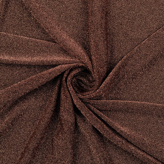 De Stoffenkamer FEEST - Tricot glitter black red copper