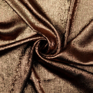 De Stoffenkamer FEEST Shiny Glitter Chiffon black copper