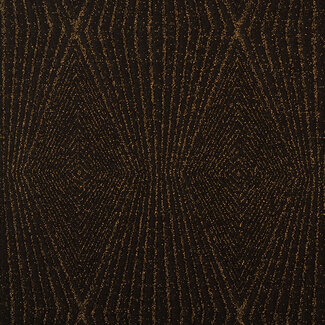 De Stoffenkamer FEEST - structuur tricot Glitter geo - black goud