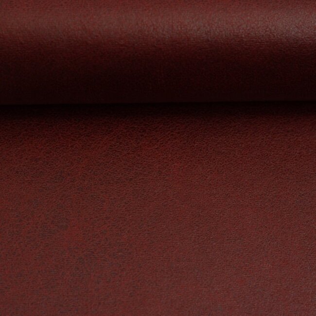De Stoffenkamer Faux-Leather vegan suede - burgundy