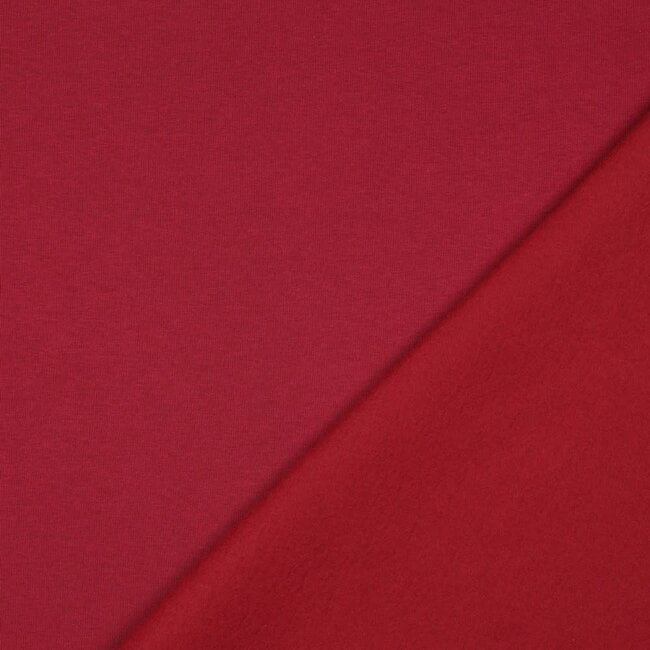 Effen warme Sweater berry red