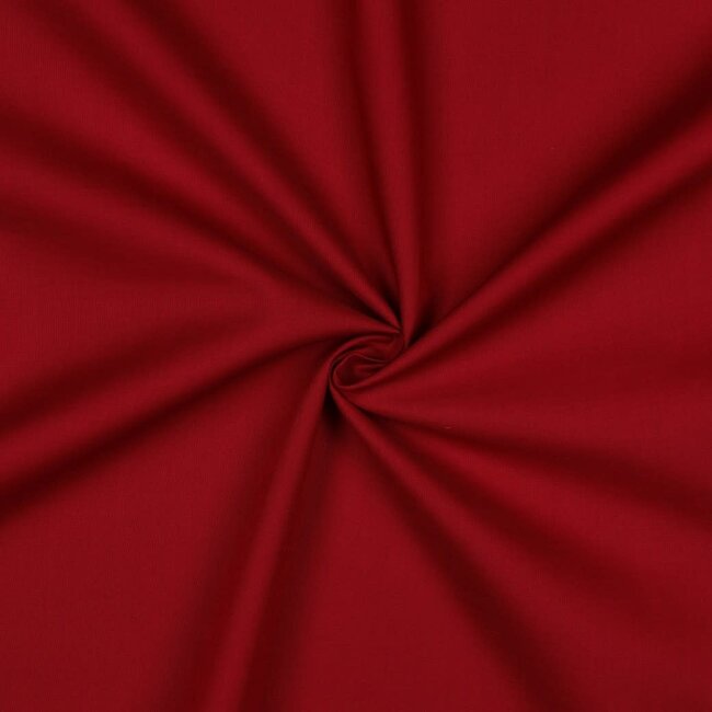 De Stoffenkamer Effen katoen wine red