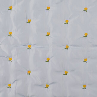 Fibre Mood Stepped matelasse embroided flowers sky