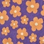 De Stoffenkamer Teddy flowers purple