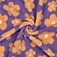 De Stoffenkamer Teddy flowers purple