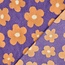 De Stoffenkamer Teddy flowers purple