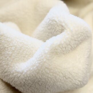 De Stoffenkamer WOOL Teddy sherpa - ecru