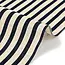 Kokka COUPON -70cm - Cotton linen blend stripes -  dark blue