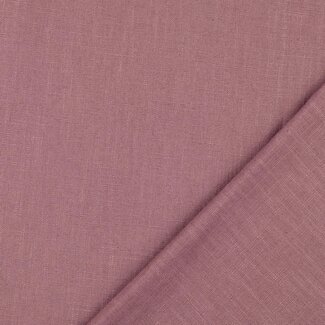 De Stoffenkamer Washed Linen uni - old purple