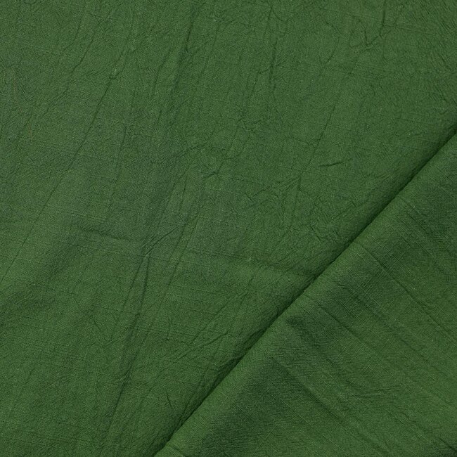 Wrinkle Cotton dark green