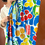 Viscose blouse - bright blue summer market