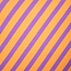 French Terry - Diagonal stripes purple/apricot