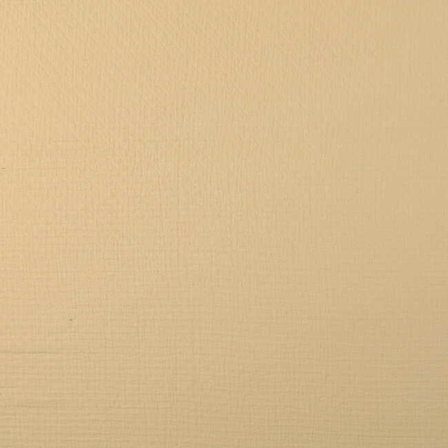 De Stoffenkamer Stitched Vintage Structure Cotton uni - dark cream