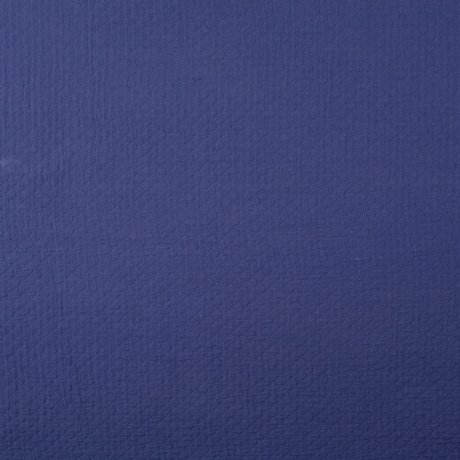 De Stoffenkamer Stitched Vintage Structure Cotton uni - denim blue