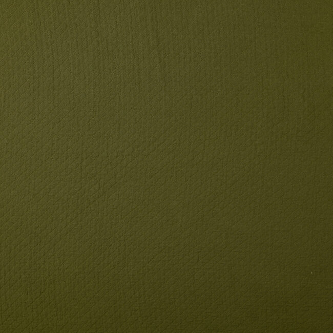 De Stoffenkamer Stitched Vintage Structure Cotton uni - khaki