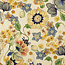 De Stoffenkamer Linen Mix Flowerfield creme multi