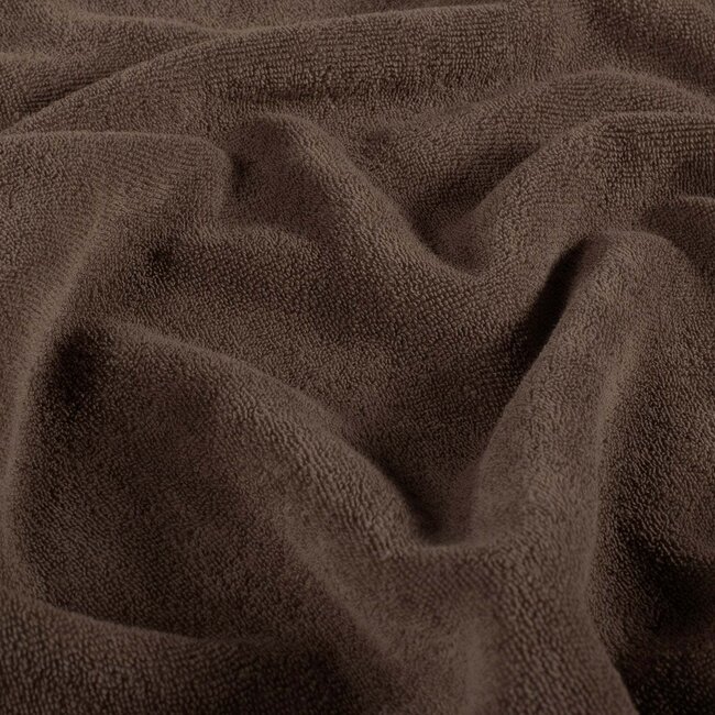 De Stoffenkamer Rekbare badstof - spons midbrown