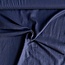 De Stoffenkamer Washed Linen soft touch -  navy Blue