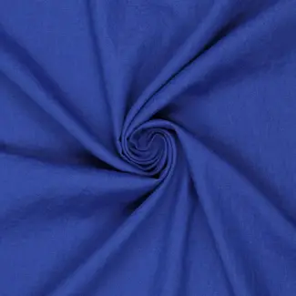 De Stoffenkamer Washed Linen soft touch -  Royal Blue