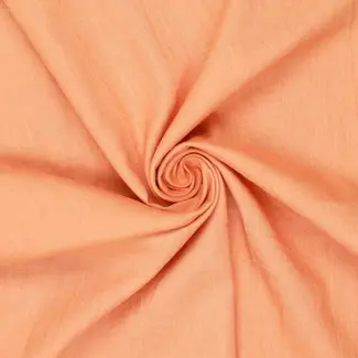 De Stoffenkamer Washed Linen soft touch -  salmon