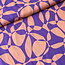 Viscose ecovero blouse - geo shapes purple
