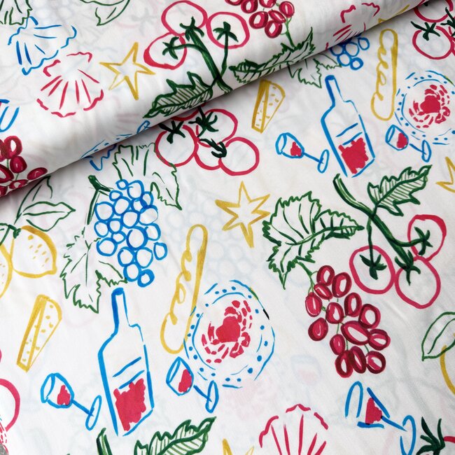 Viscose soft shine - summer party table