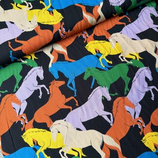 Viscose ecovero blouse - multi horses