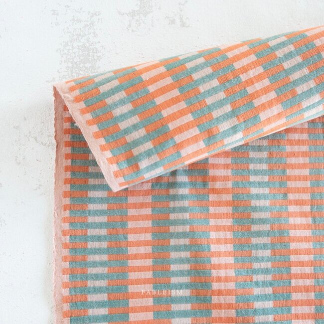 Fableism Woven Jacquard cotton - Lucky Loom interlock watermelon