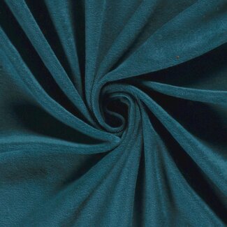 De Stoffenkamer Rekbare badstof - spons petrol