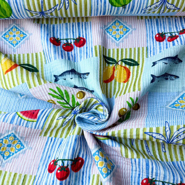 De Stoffenkamer Double gauze tetra - fine dining