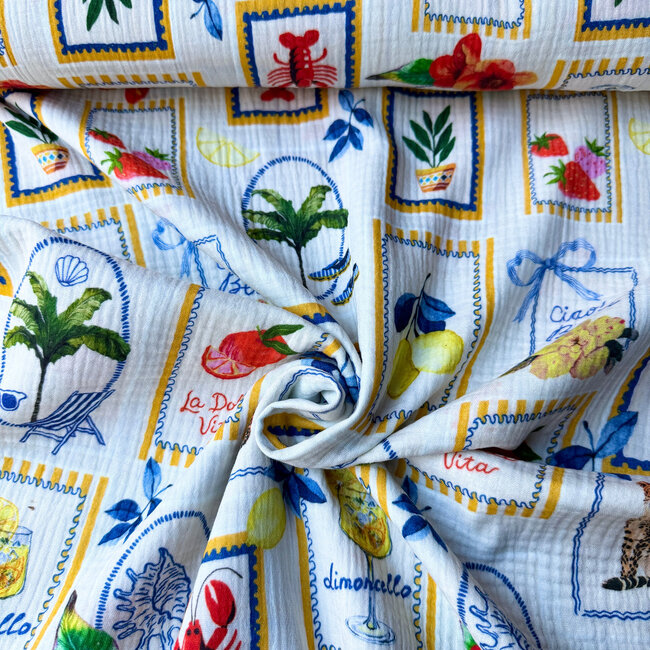 De Stoffenkamer Double gauze tetra - bella vita