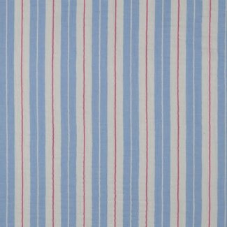 De Stoffenkamer Double gauze tetra - stripes blue