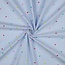 Voile Cotton Plumetis multi dots - lightblue stripes