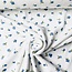 De Stoffenkamer Rekbare badstof spons - spring drop 185cm - blue berries