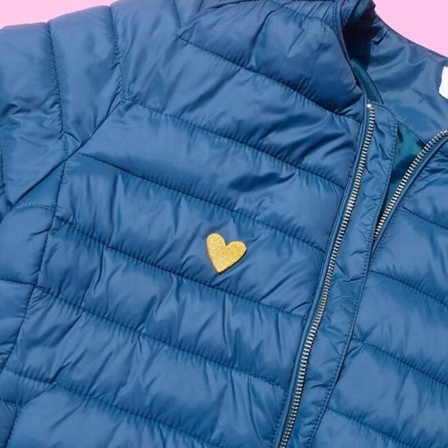 Malicieuse Strijkapplicatie mini coeur dore