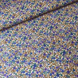 Cotton Poplin - flowerfield purple