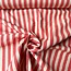 Seersucker Cotton mix - stripes nude red