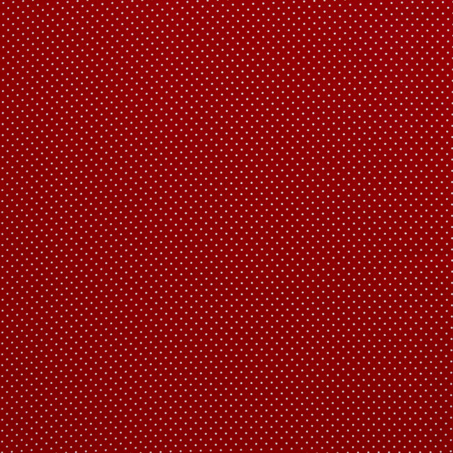 Cotton Poplin - mini dots - red