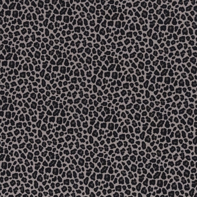 Cotton Poplin - leopard grey tone