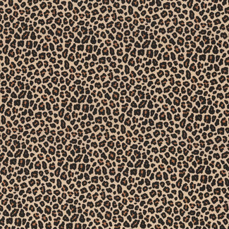 Cotton Poplin - leopard sand tone