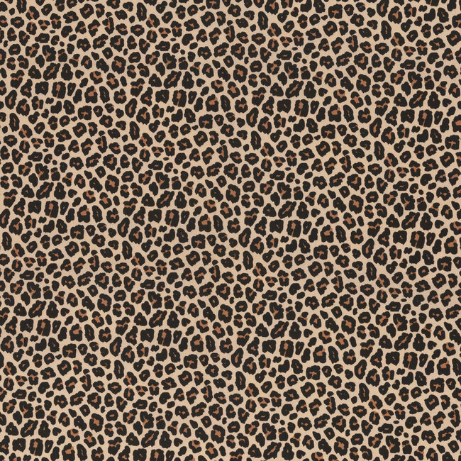Cotton Poplin - leopard sand tone