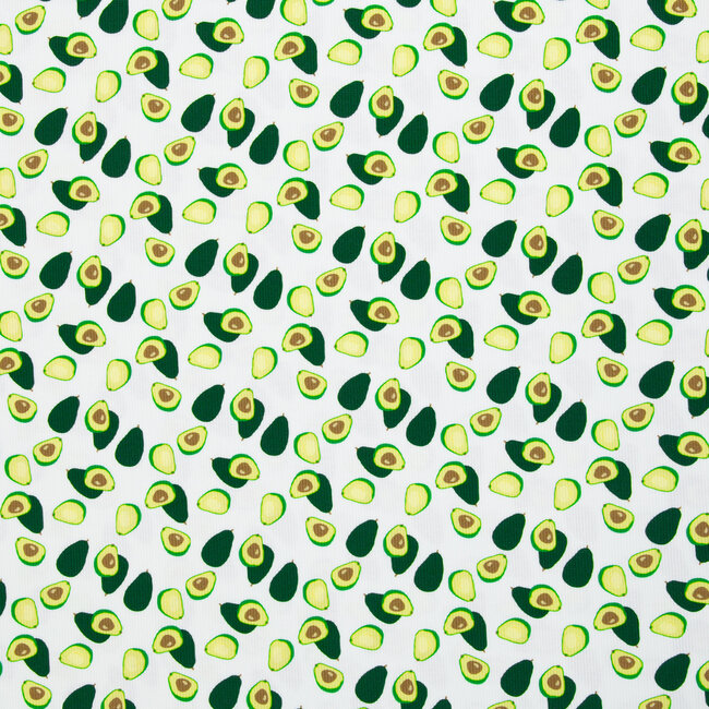 Ribbed tricot - spring avocado