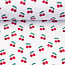 Ribbed tricot - spring cherries