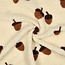 De Stoffenkamer Teddy ecru acorns