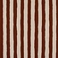 Ribbed tricot - natural vertical stripes rusty brown