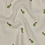 De Stoffenkamer Double Gauze cotton Tetra - embroidery natural pears