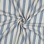 De Stoffenkamer Double Gauze cotton Tetra - stripes natural blue