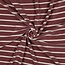 De Stoffenkamer Rekbare badstof - spons stripes - mauve